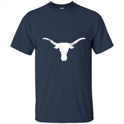 Texas Longhorn Distressed T-Shirt Texas Cowboy State T-shirt Navy