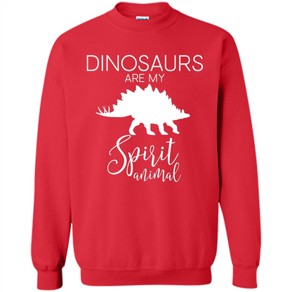 Dinosaur T-Shirt Dinosaurs Are My Spirit Animal Red