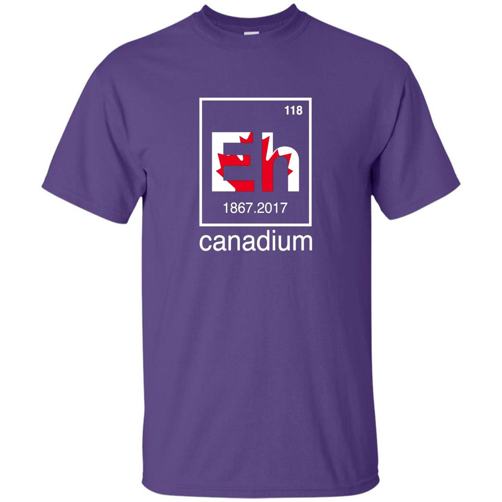 Funny Canadian T-shirt Canada Element Eh - 150 years T-Shirt Purple