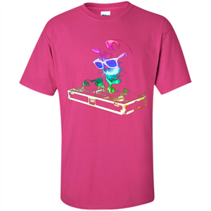 Cat Lover T-shirt House Cat Rainbow DJ Kitty