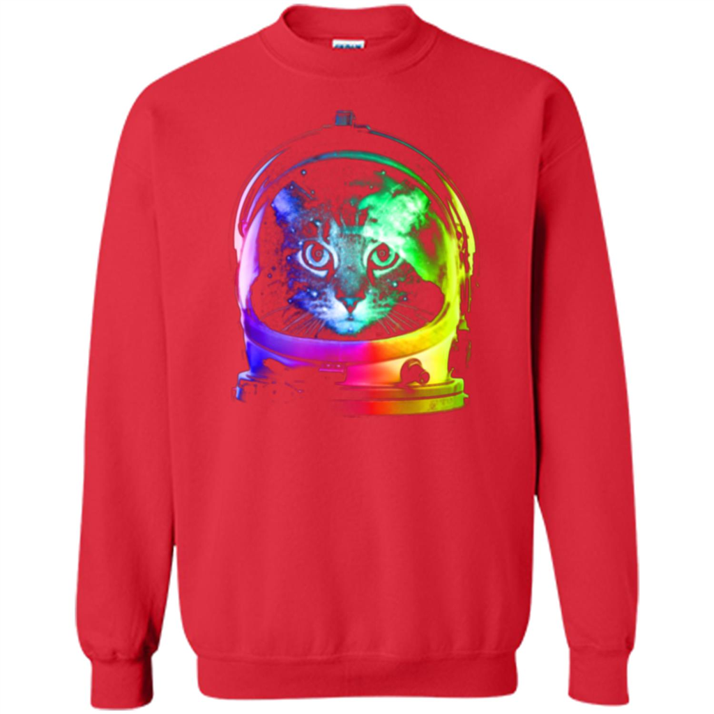 Astronaut Cat T-shirt Red