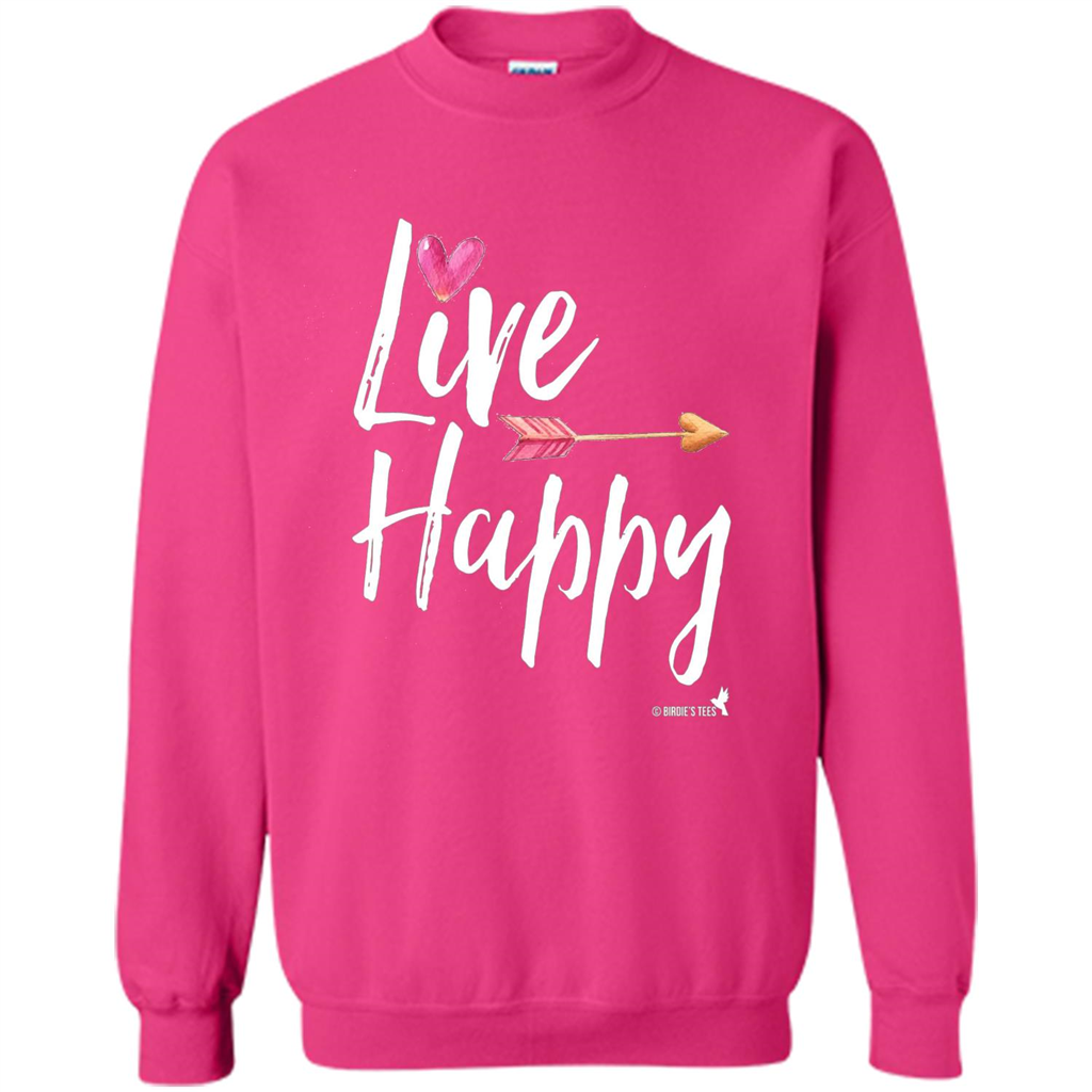 Live Happy T-shirt Heliconia
