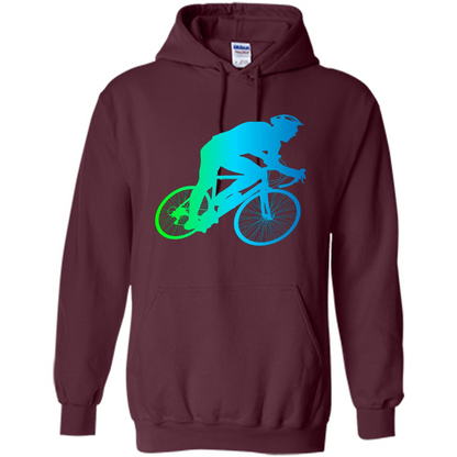 Bike Rider T-shirt Colorful Bicycle Biking Lover T-shirt Maroon