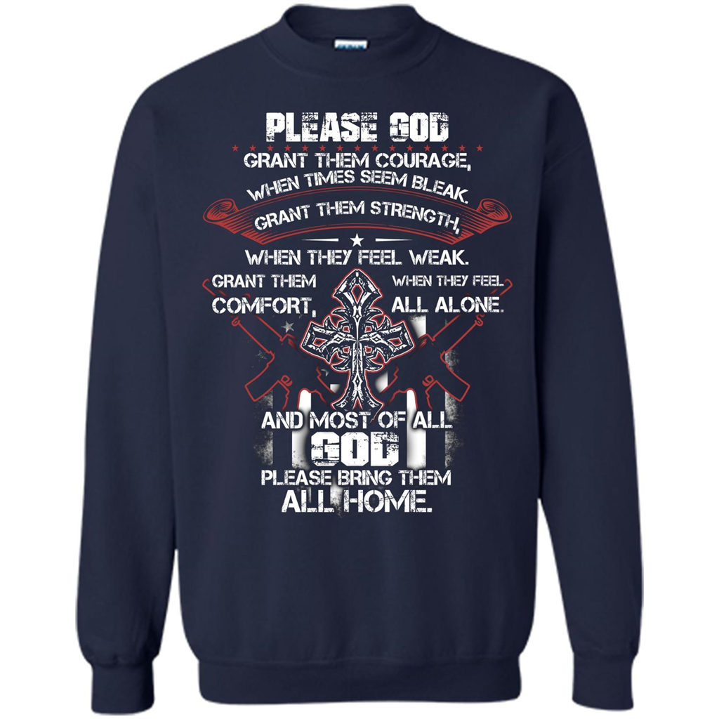 God Bless Our Soldier T-shirt Navy