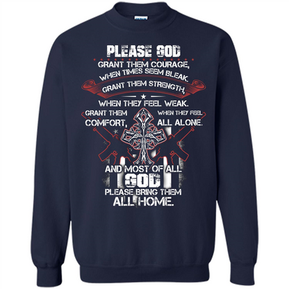 God Bless Our Soldier T-shirt Navy