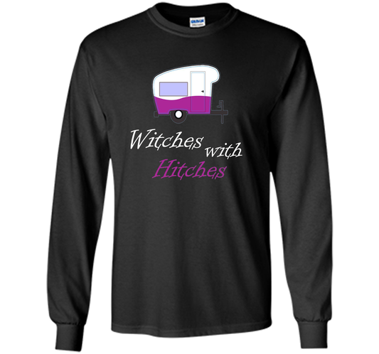 Camping T-shirt Witches With Hitches T-shirt Black
