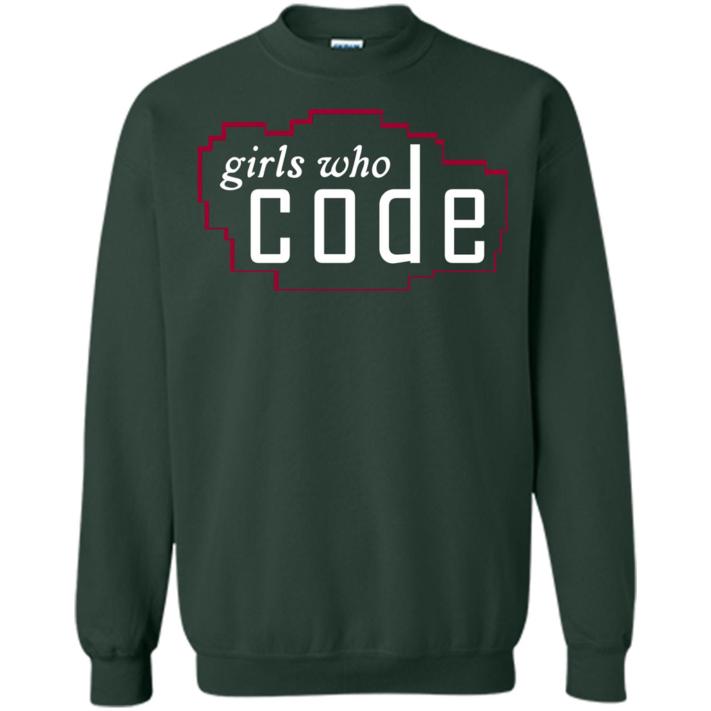 Coder T-shirt Girls Who Code T-shirt Forest Green