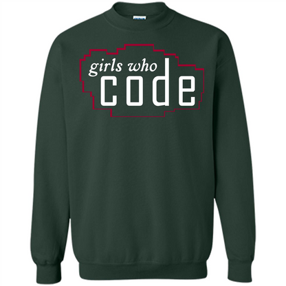 Coder T-shirt Girls Who Code T-shirt Forest Green