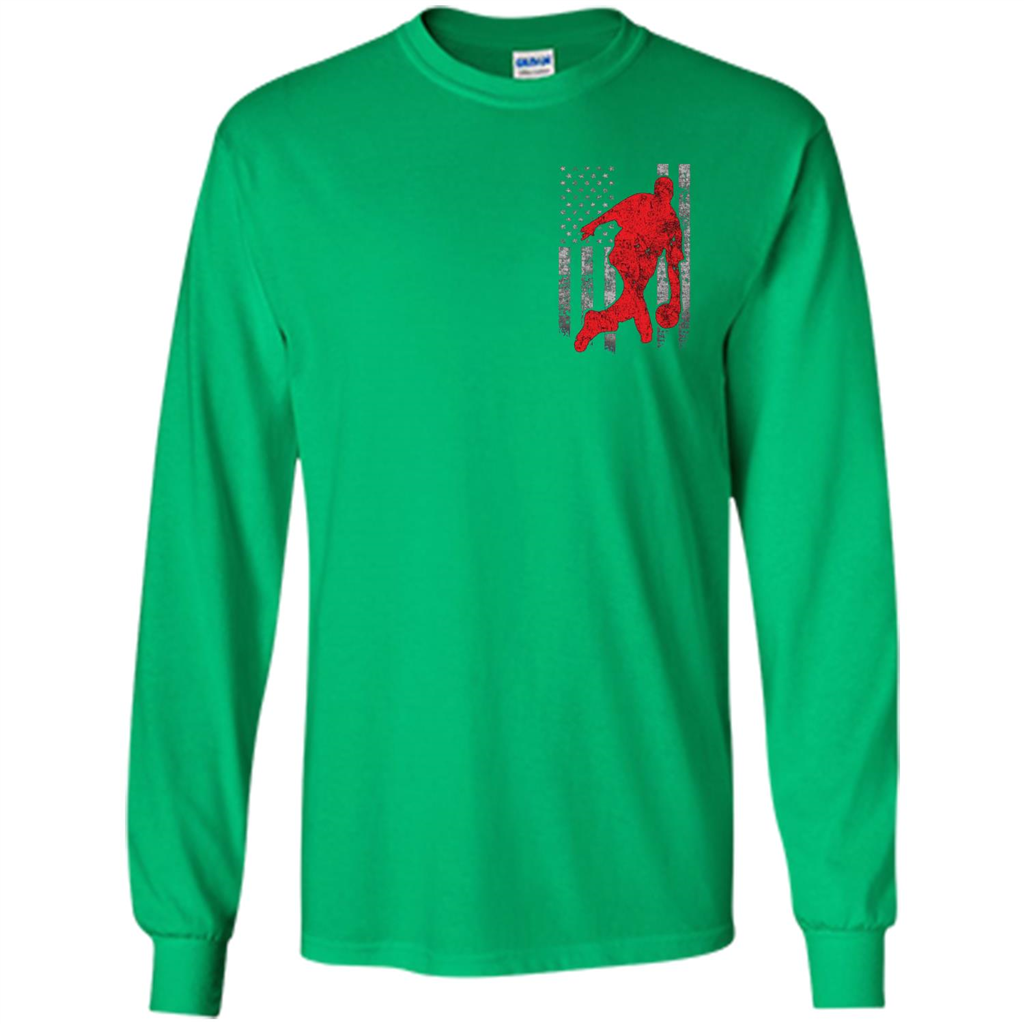 Bowling Man T-shirt - American Flag Bowling T-shirt Irish Green