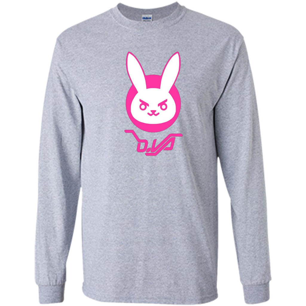 Overwatch D.VA Bunny Spray T-shirt Sport Grey