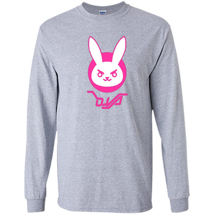 Overwatch D.VA Bunny Spray T-shirt Sport Grey