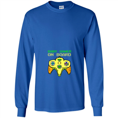 Pregnancy & Birth T-shirt Baby Gamer On Board Royal