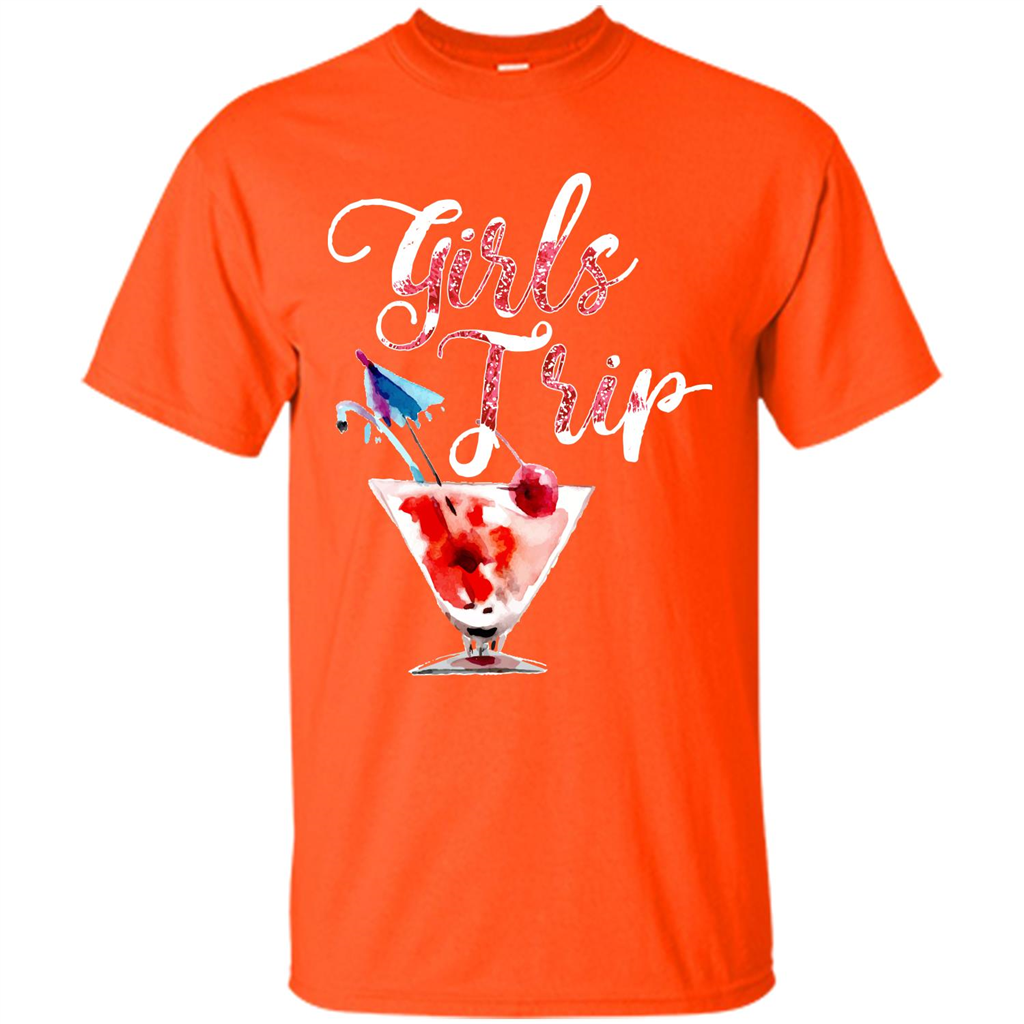 Wine T-shirt Girls Trip Wine Girls Orange
