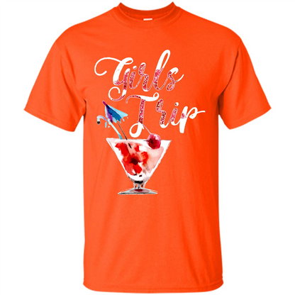 Wine T-shirt Girls Trip Wine Girls Orange