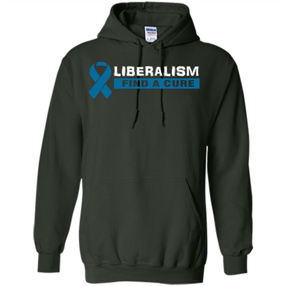 Cancer Awareness T-shirt Liberalism Find A Cure T-shirt Forest Green