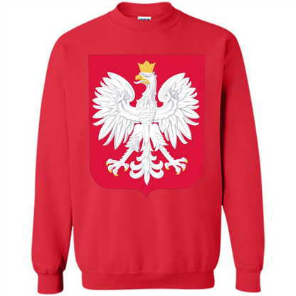 Polish Eagle T-shirt Polska Poland T-shirt Red