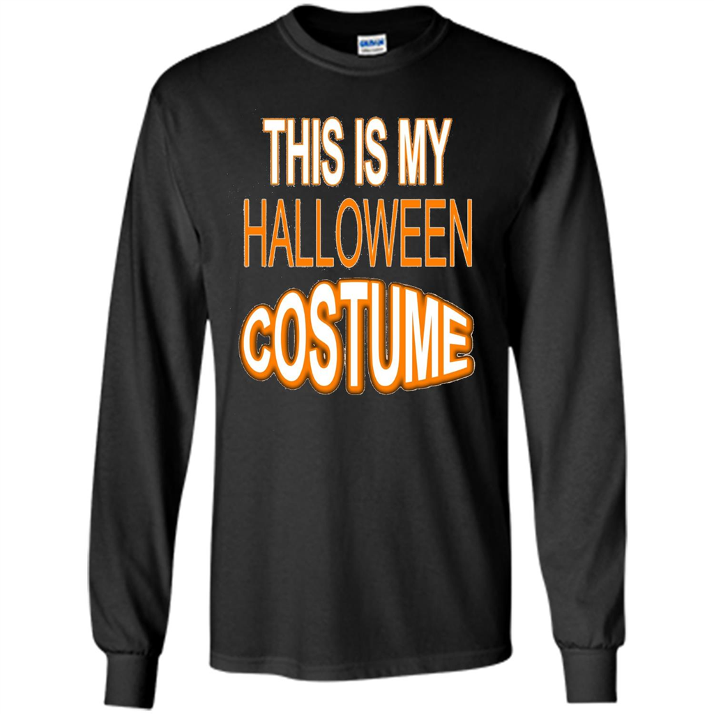 Halloween T-shirt This Is My Halloween Costume T-shirt Black