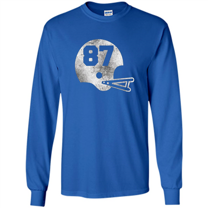 Football Number 87 T-Shirt Player Number Royal