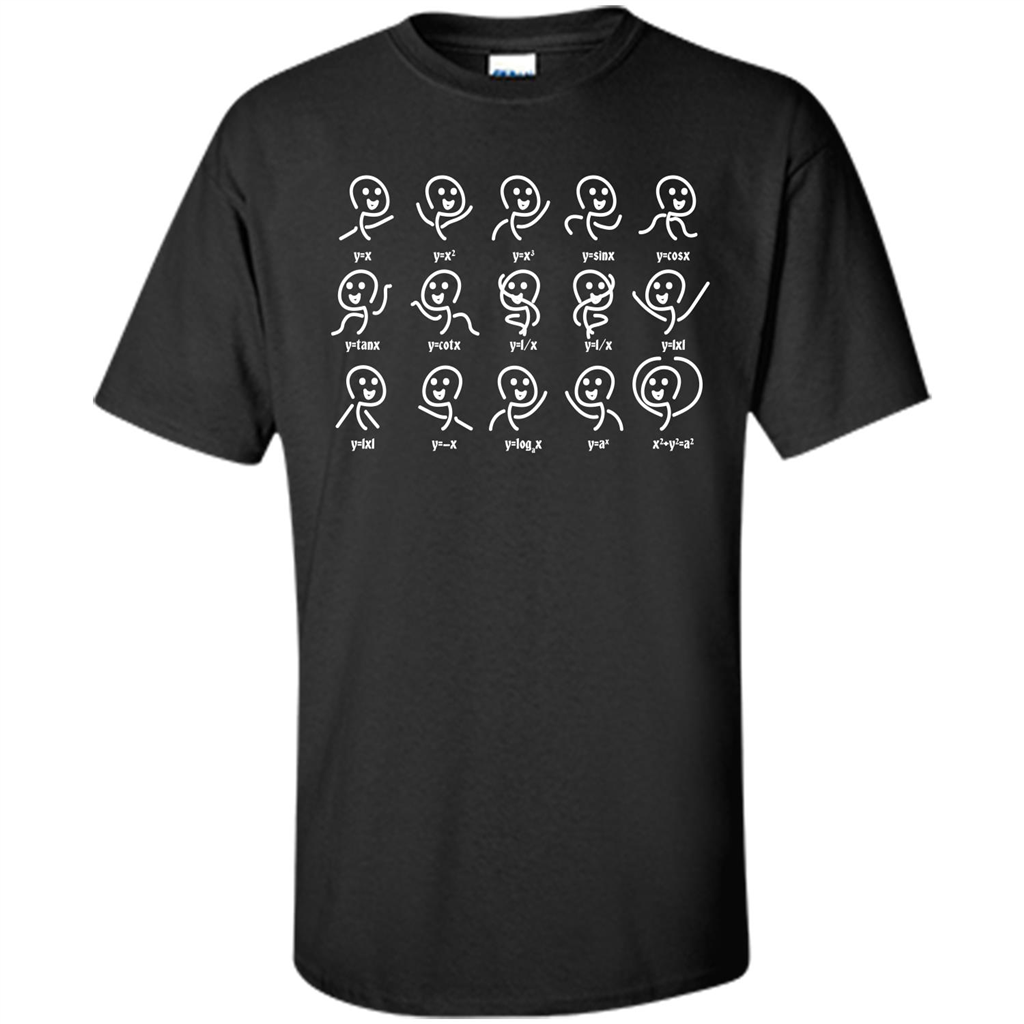 Math Lover T-shirt Algebra Dance Funny Graph Figures Math Equation Black