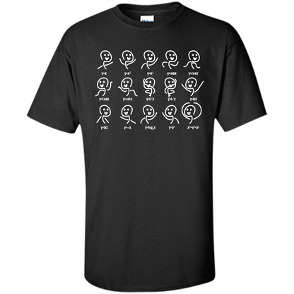Math Lover T-shirt Algebra Dance Funny Graph Figures Math Equation Black