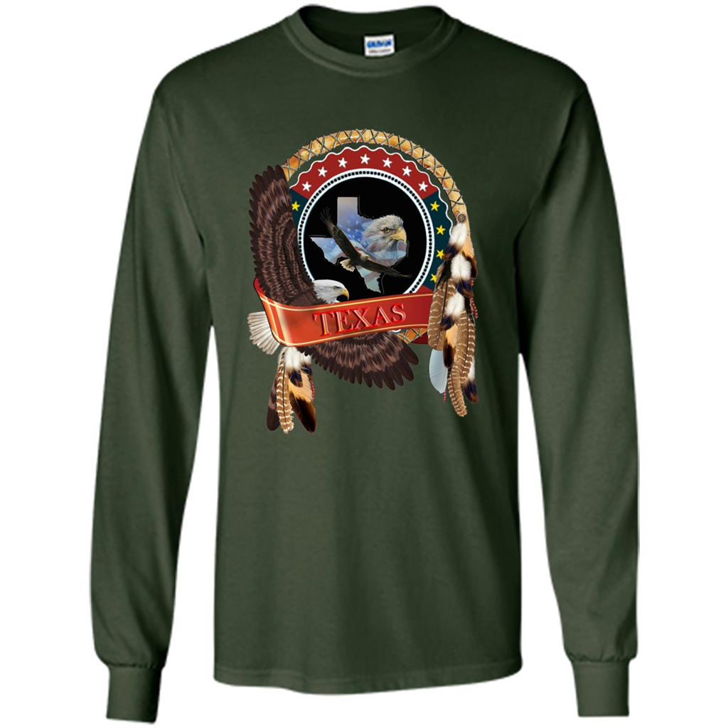 Dream Catcher Texas Art T-shirt Forest Green