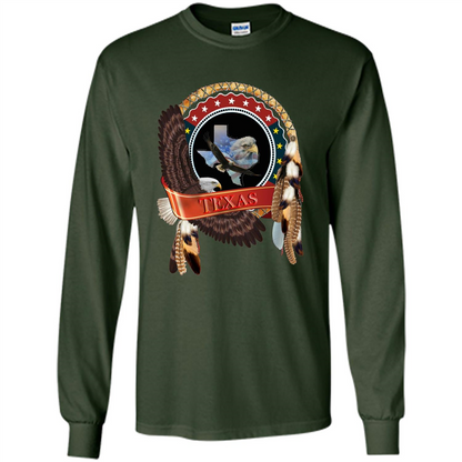 Dream Catcher Texas Art T-shirt Forest Green