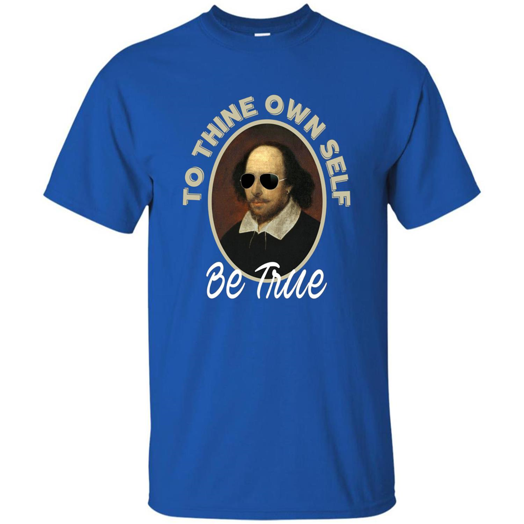 Music T-shirt To Thine Own Self Be True T-shirt Royal