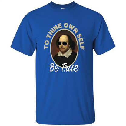 Music T-shirt To Thine Own Self Be True T-shirt Royal