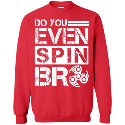 Fidget Spinner T-shirt Do You Even Spin Bro Red