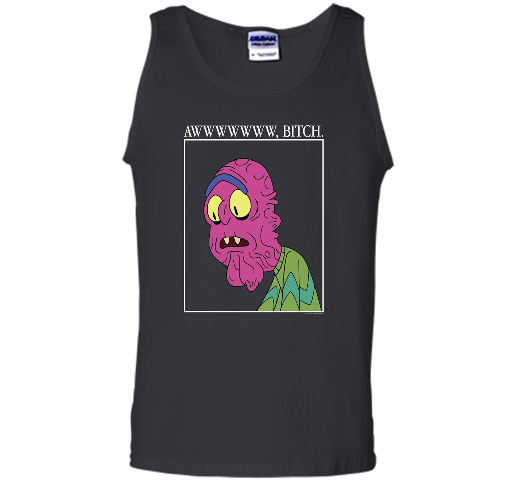 Rick &amp; Morty Aww Bitch shirt Black