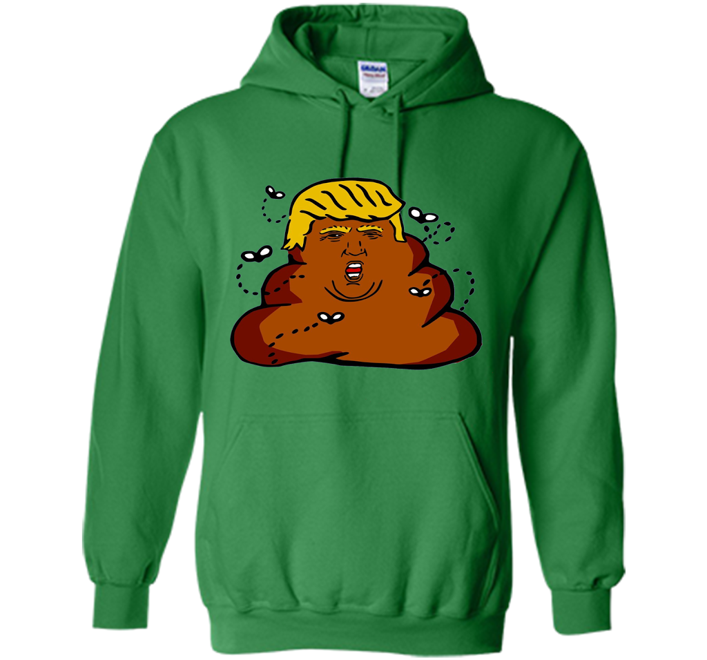 Funny Donald Trump Dump Poop Emoji T-shirt cool shirt Irish Green
