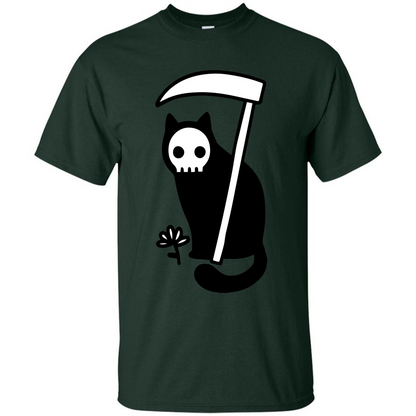 Cat Grimm Reaper T-shirt Forest Green