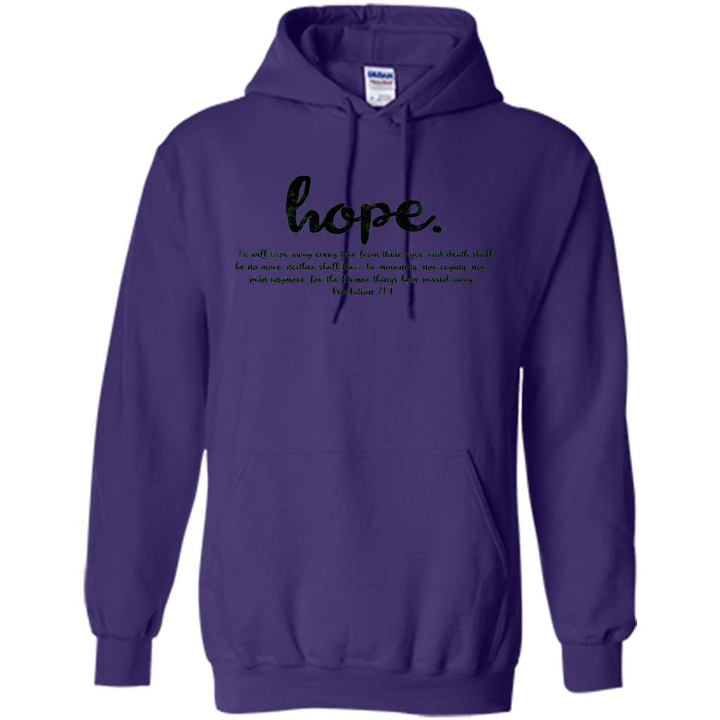 Hope Inspiration Tshirt With Bible Quote Purple