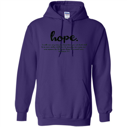 Hope Inspiration Tshirt With Bible Quote Purple
