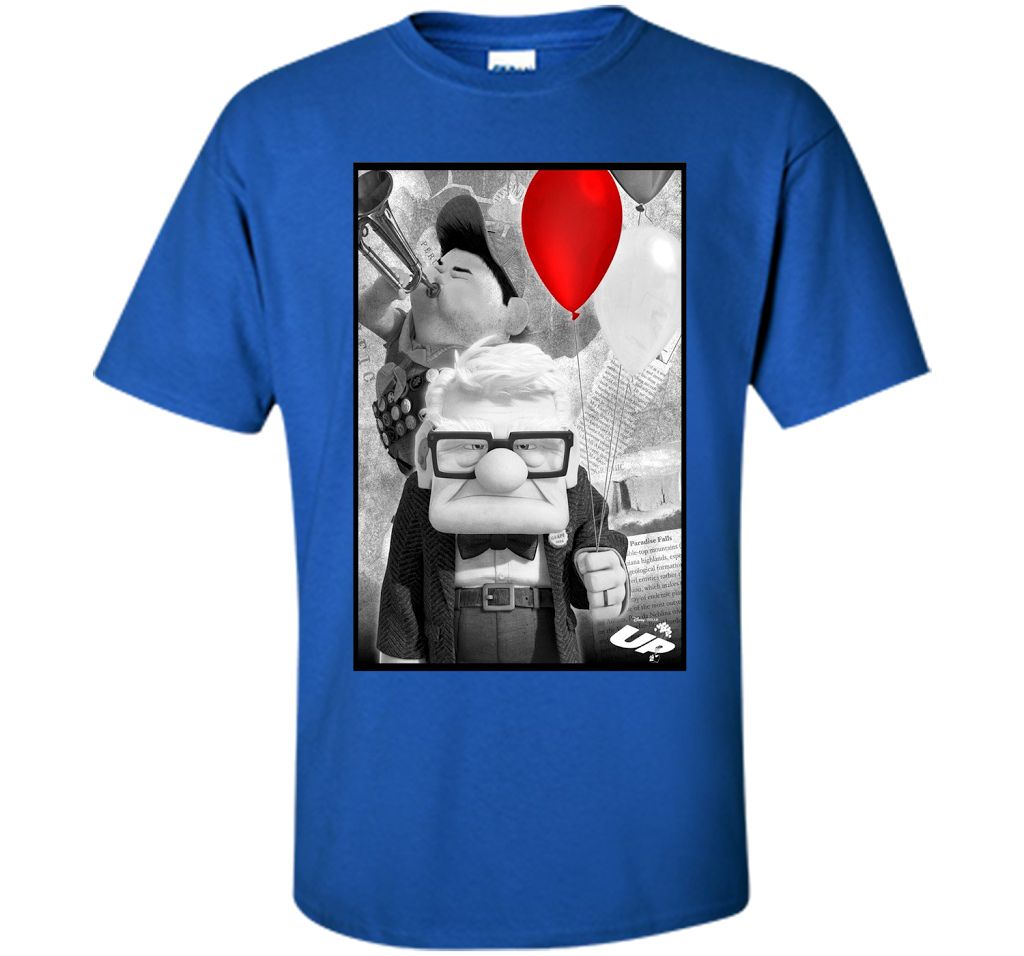 Disney Pixar UP Carl Russell T-shirt Royal