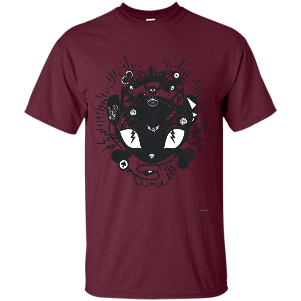 Illumikitty T-shirt Maroon