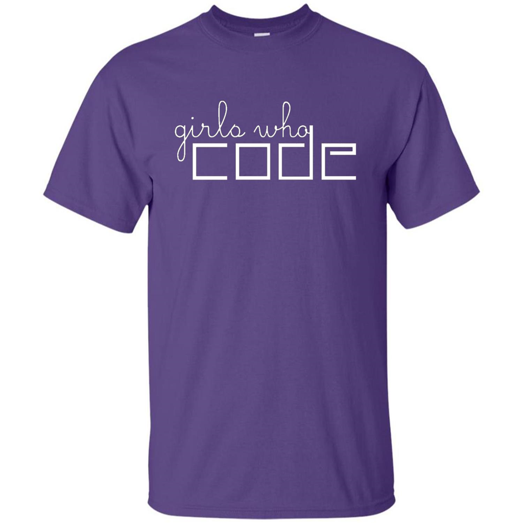 Girls Who Code T-Shirt. I'm A Girl Who Codes T-Shirt Purple