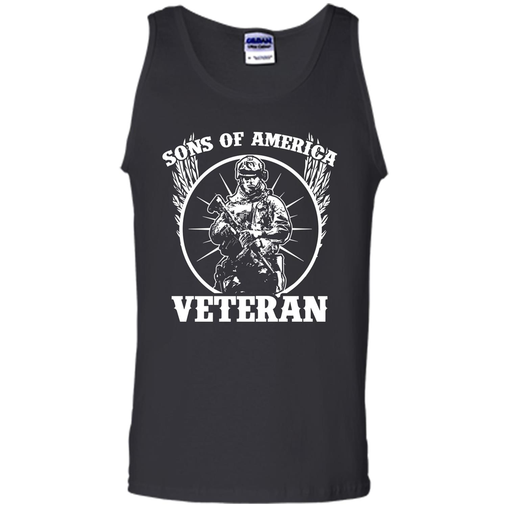 Military T-shirt Sons Of America Veteran Black