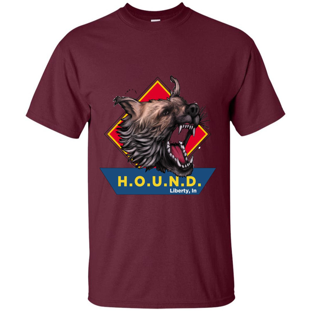 H.O.U.N.D Liberty, In T-shirt Maroon