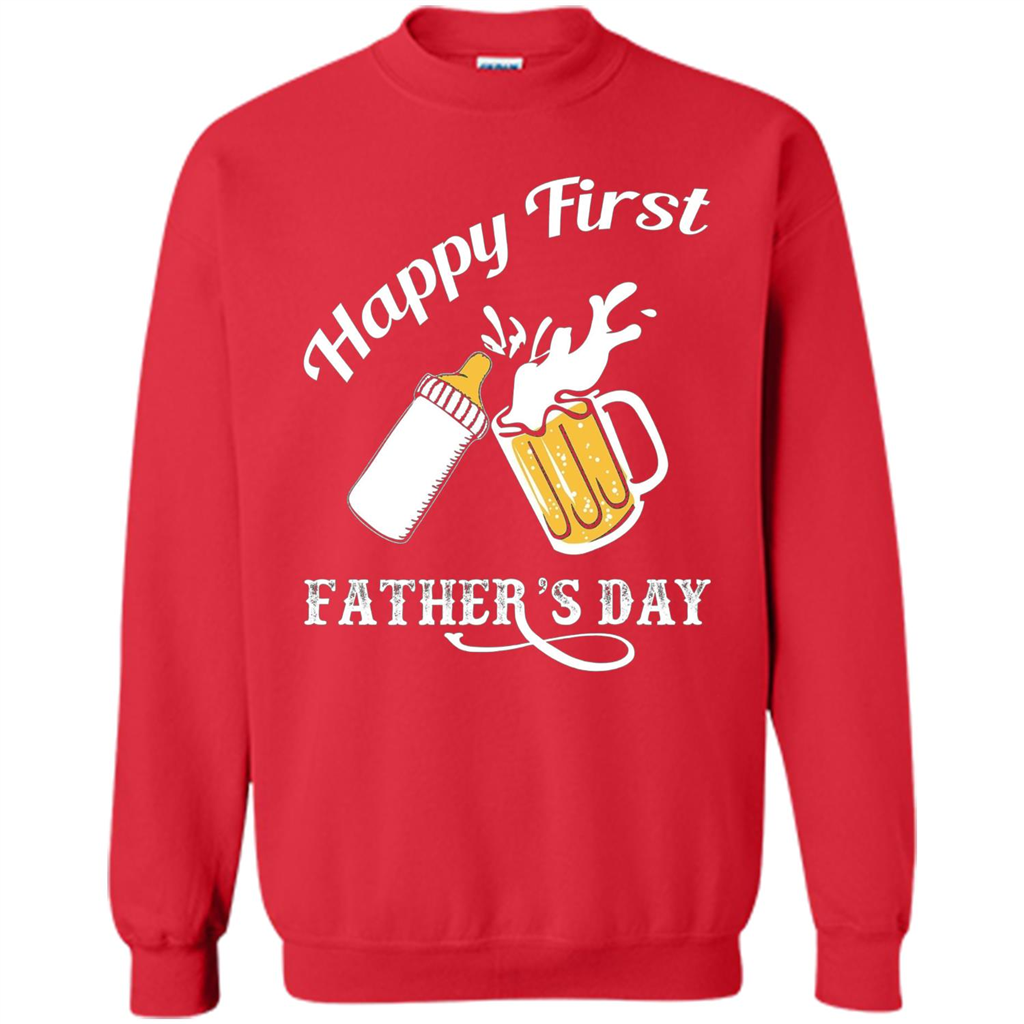 Happy First Father's Day T-shirt 2017 Red