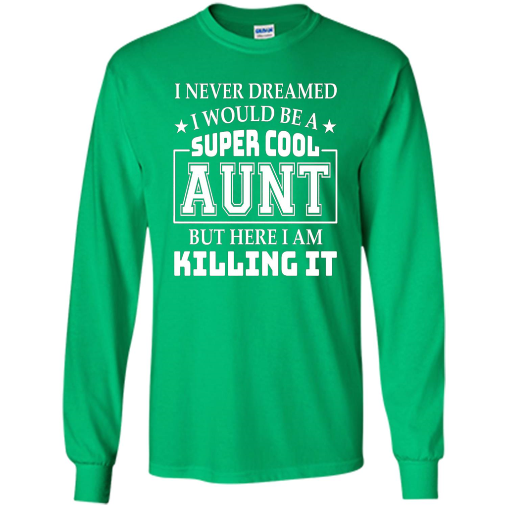 Super Cool Aunt T-shirt Irish Green