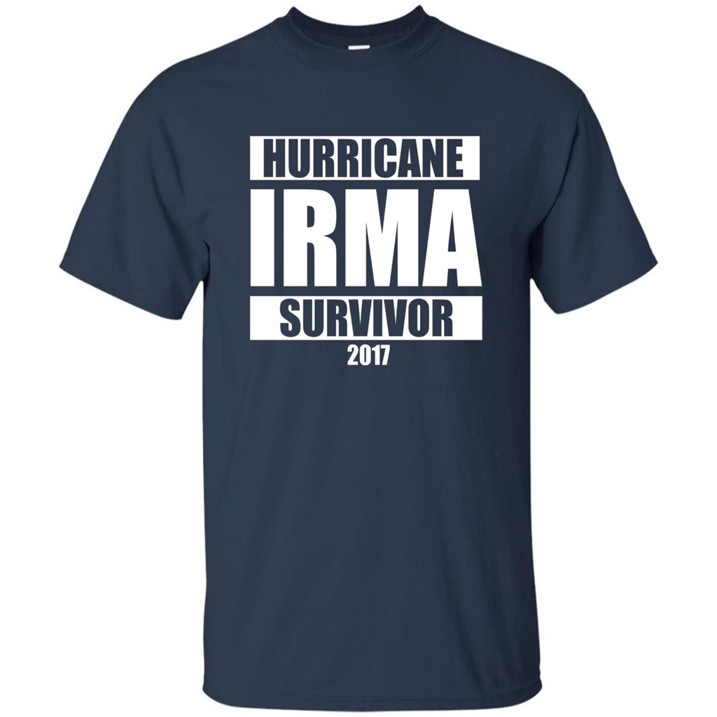 Hurricane Irma Survivor T-shirt 2017 Navy