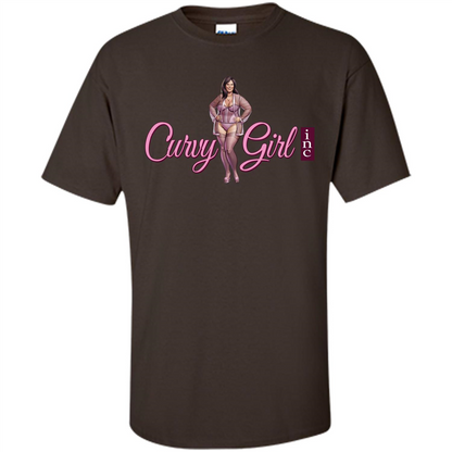 Curvy Girl T-shirt Dark Chocolate