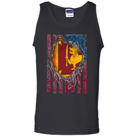 Sri Lanka Flag Proud T-Shirts Black