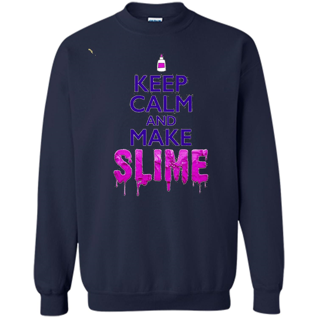 Keep Calm And Make Slime T-shirt Navy
