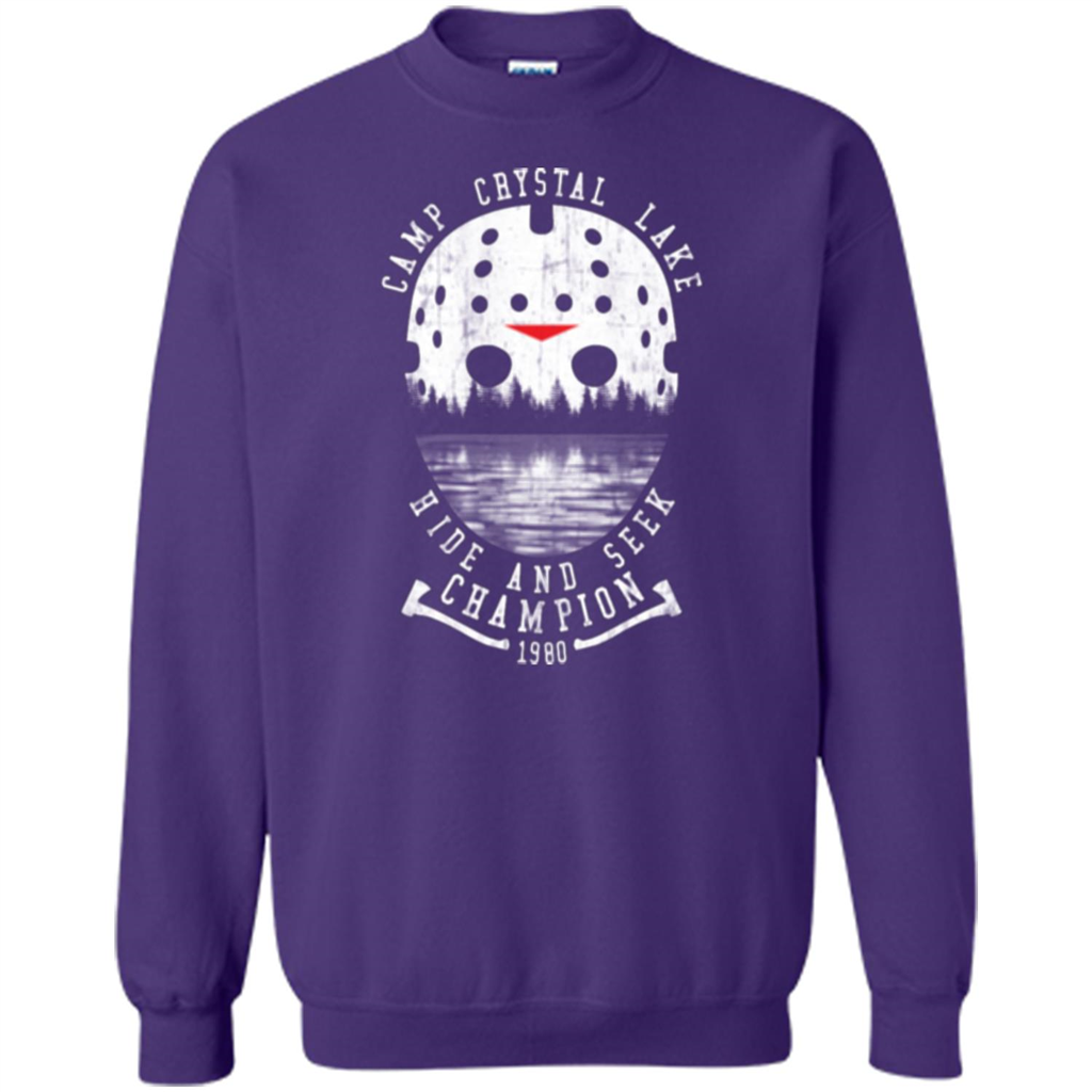 Camp Crystal Lake T-shirt Hide And Seek Champion 1980 Orange