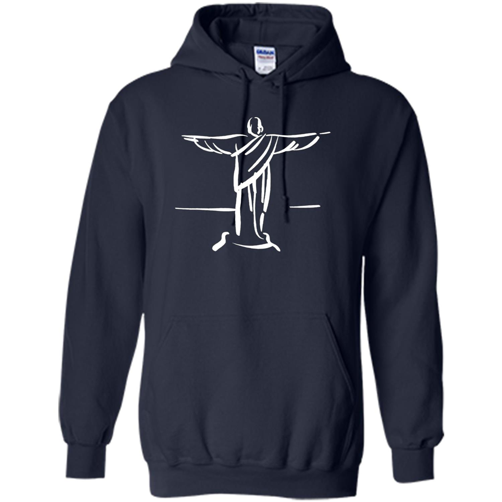 Brazil Christ The Redeemer - Cristo Redentor Brasil T-shirt Navy