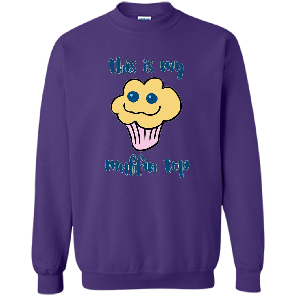 Baking T-shirt Funny This Is My Muffin Top T-Shirt Purple