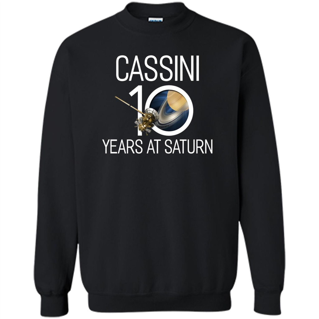 Cassini 10 Years at Saturn T-shirt Black