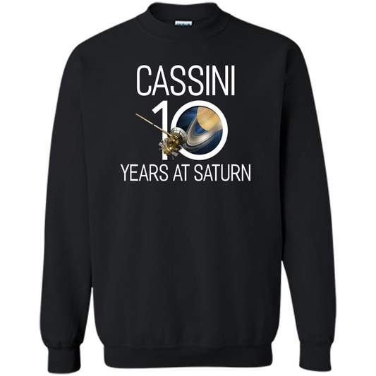 Cassini 10 Years at Saturn T-shirt Black